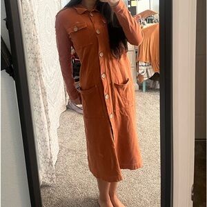 FREE PEOPLE BEACH ORANGE DRESS SIZE XS